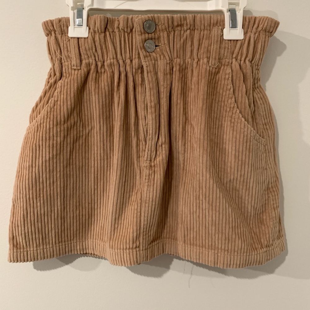 Corduroy mini skirt